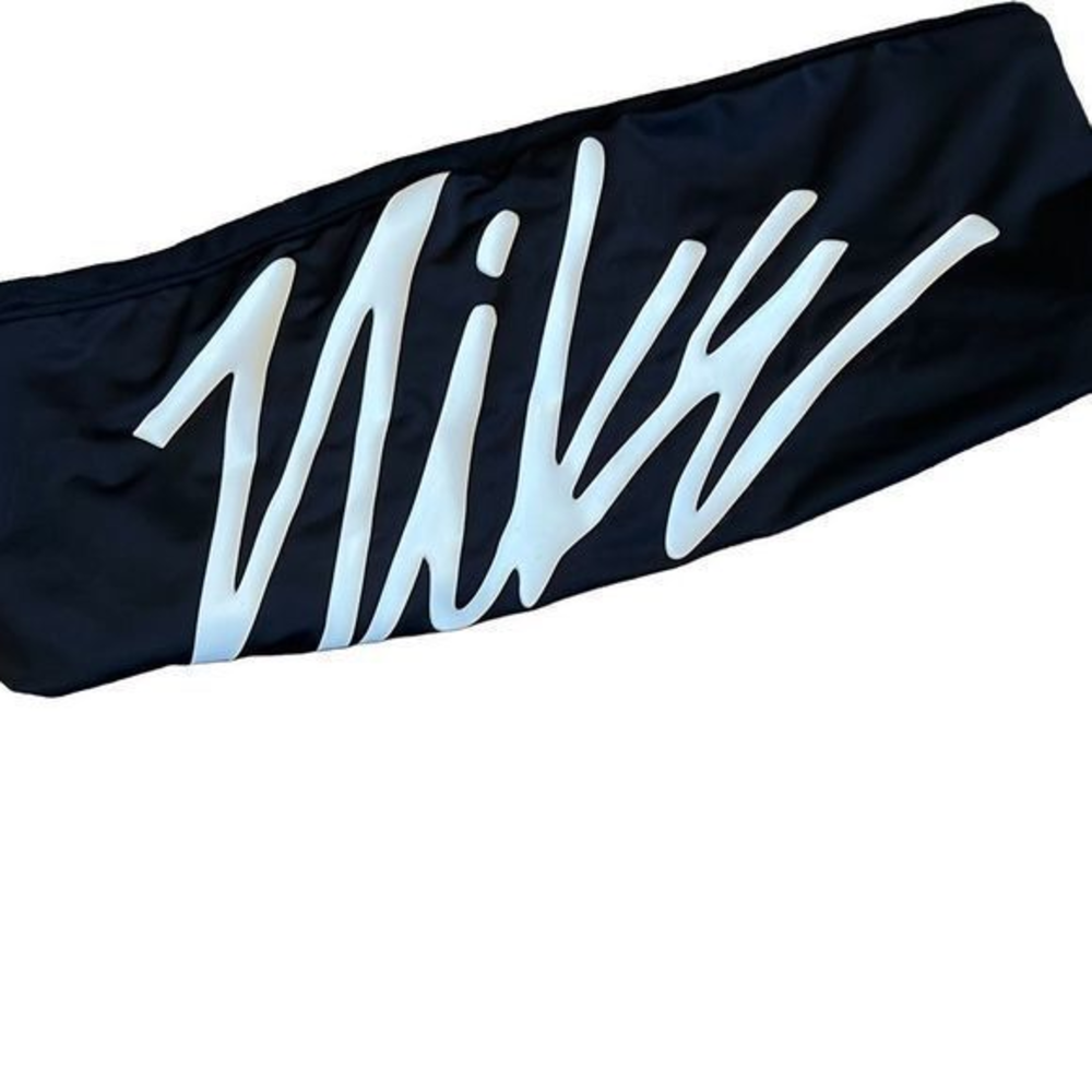 Nike tube cropped stretchy‎ top urban ￼black and white large